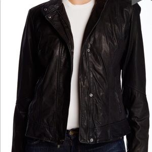 Cole Haan Lambskin Leather Jacket